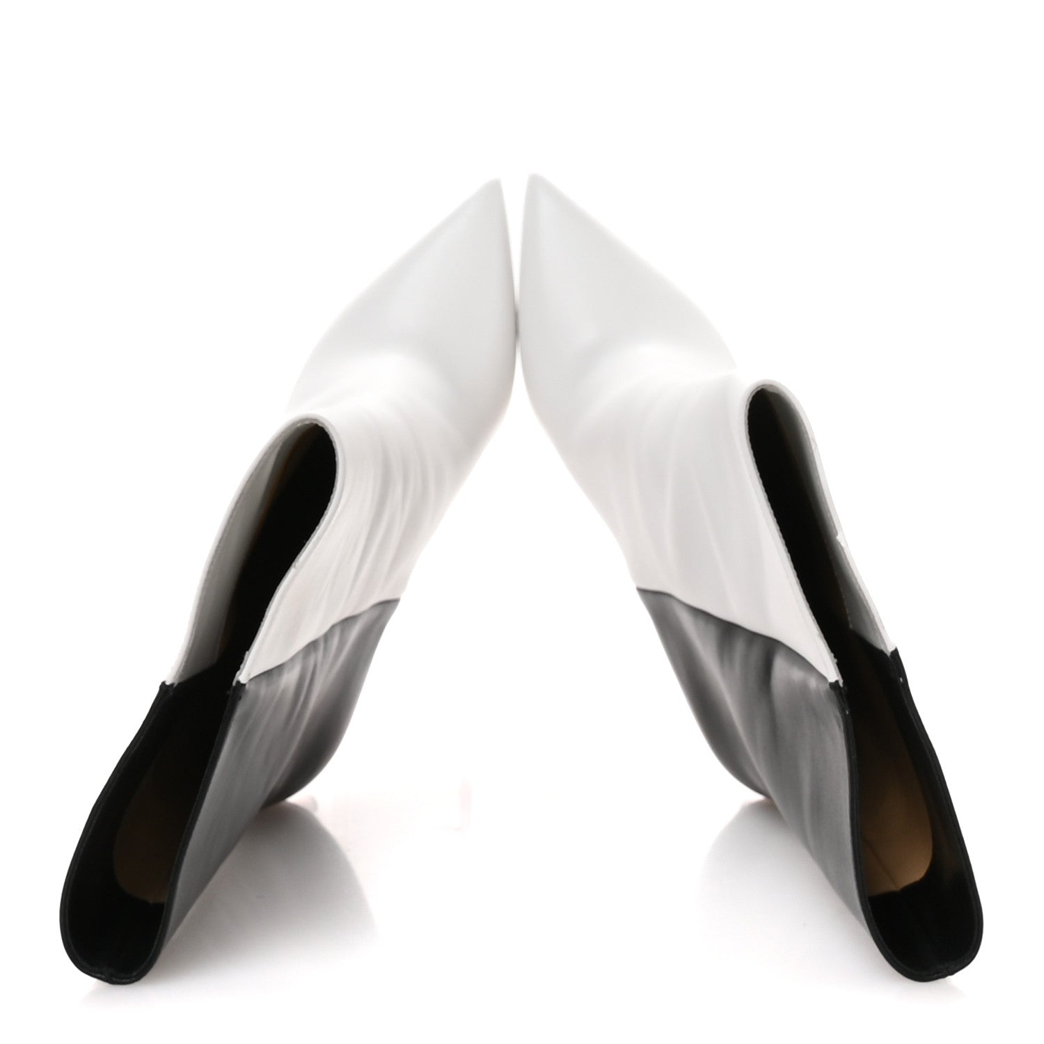 Christian Louboutin Calfskin Astrilarge 100 Booties 38.5 White Black 2 of 7