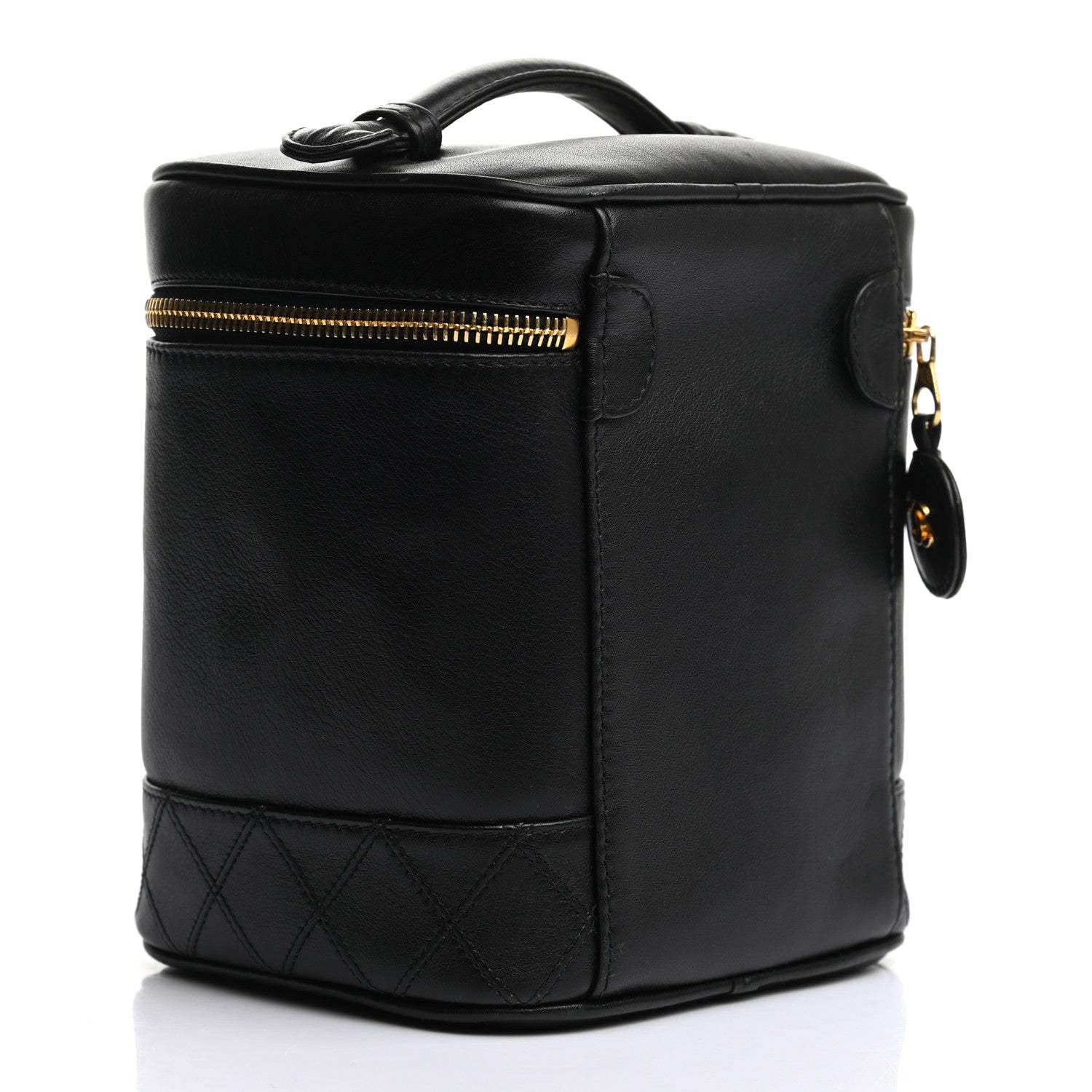 Chanel Lambskin Vanity Cosmetic Case Black 3 of 8
