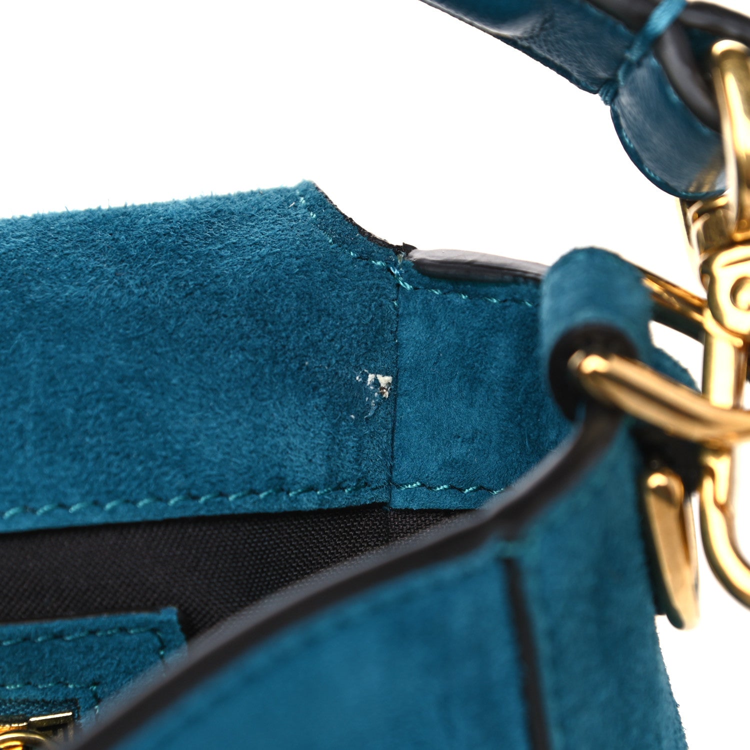 Fendi Chamois Baguette Ottanio 5 of 6