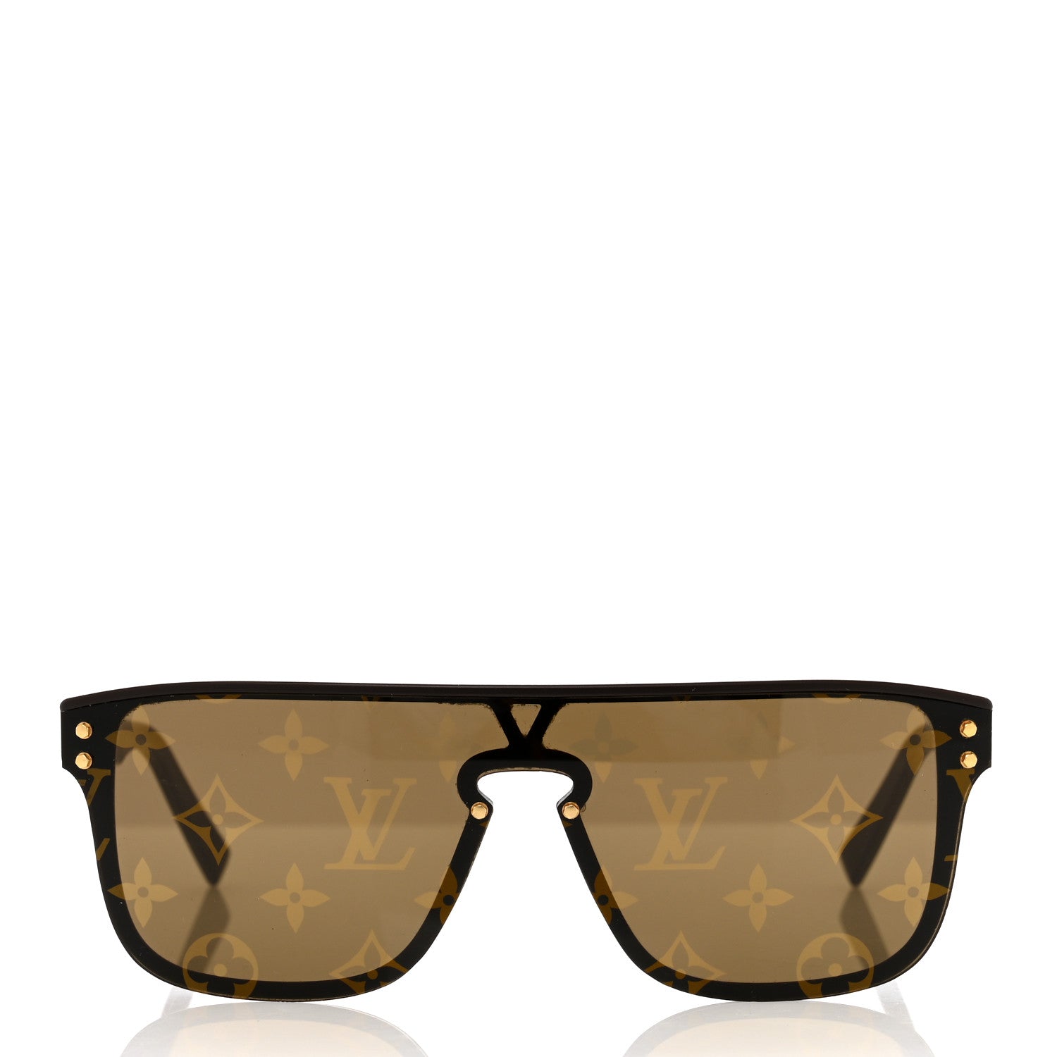 Louis Vuitton Acetate LV Waimea Square Sunglasses Z1485W Brown 2 of 7