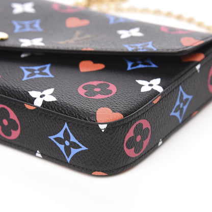 Louis Vuitton Game On Felicie Chain Wallet Black 10 of 11