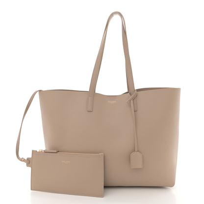 Saint Laurent Calfskin Large Shopping Tote Dark Beige 3 of 10