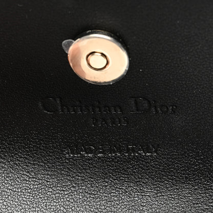 Christian Dior Calfskin Millefiori Printed Miss Dior Glycine Wallet Black 6 of 6