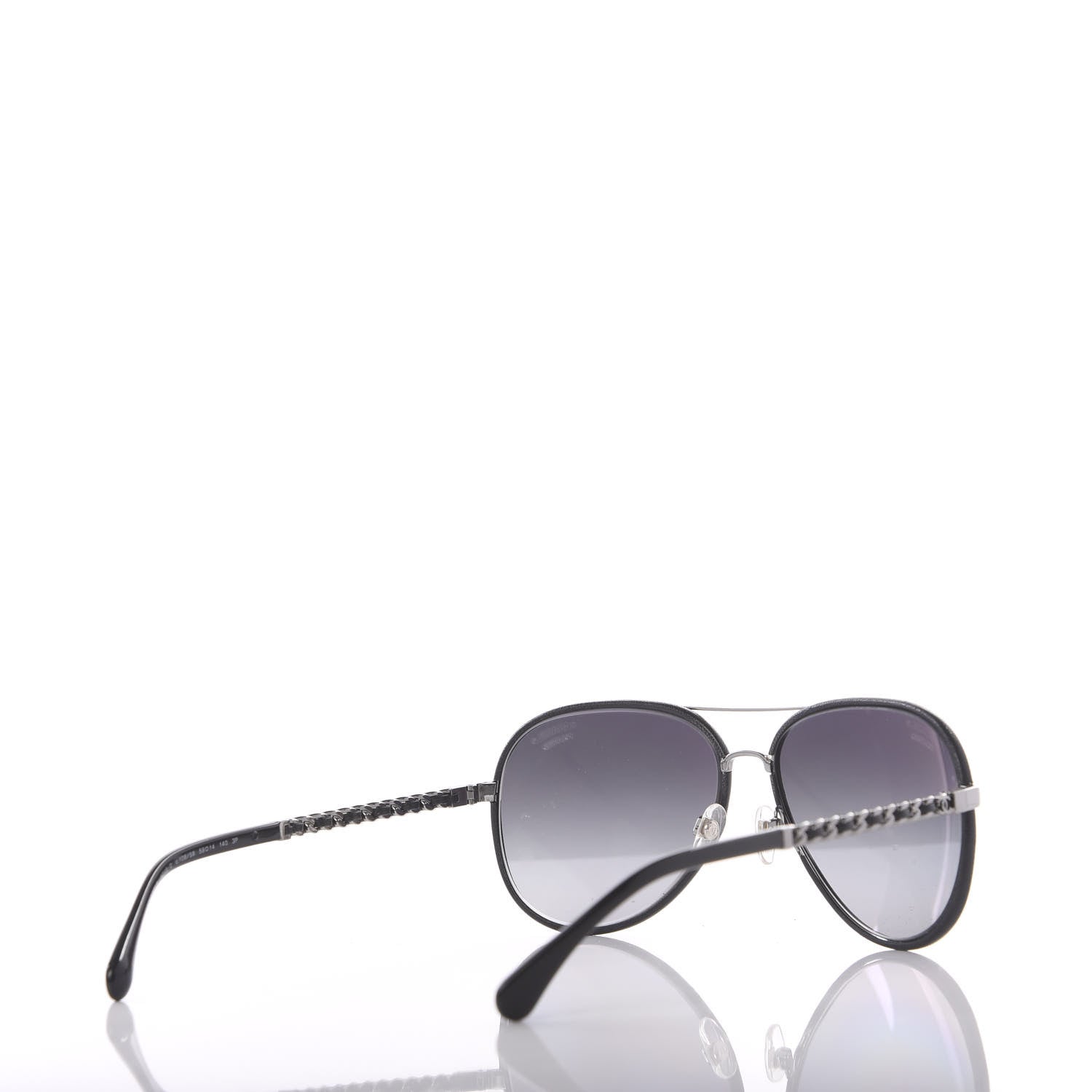 Chanel Polarized Pilot Winter Sunglasses 4219-Q Black 4 of 8