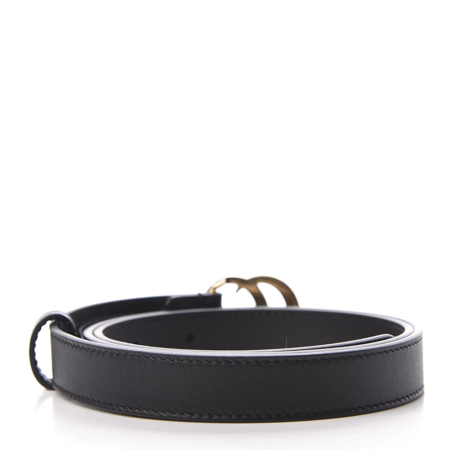 Calfskin Double G 20mm Belt 80 32 Black