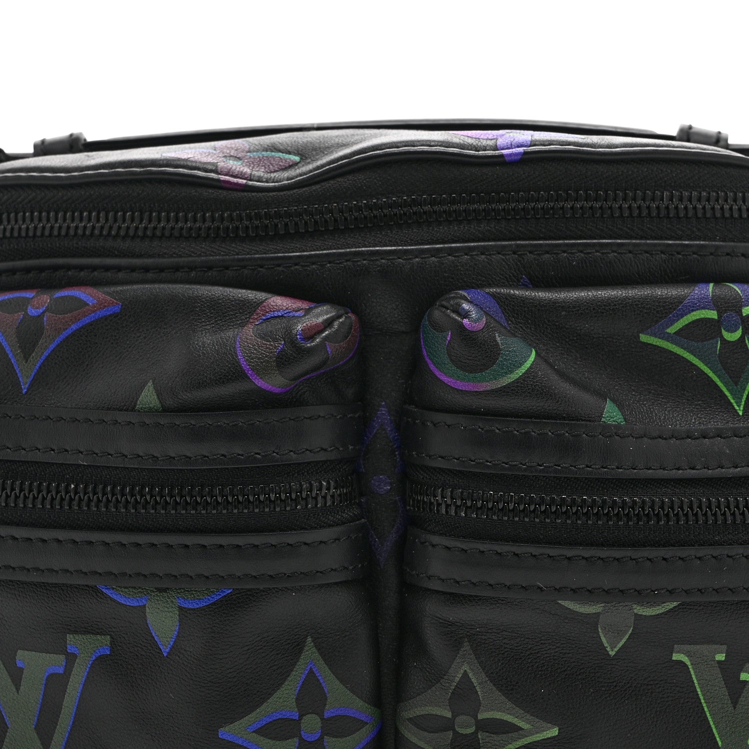 Louis Vuitton Calfskin Monogram Spotlight Comet Bumbag Black Borealis 7 of 9