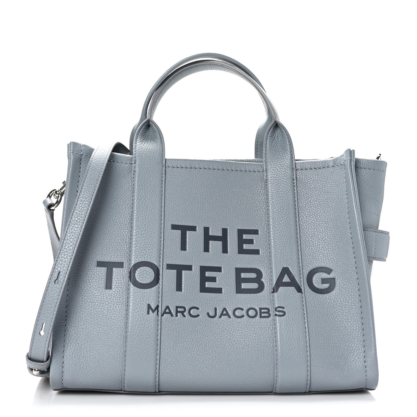 Grained Calfskin Medium The Tote Bag Grey