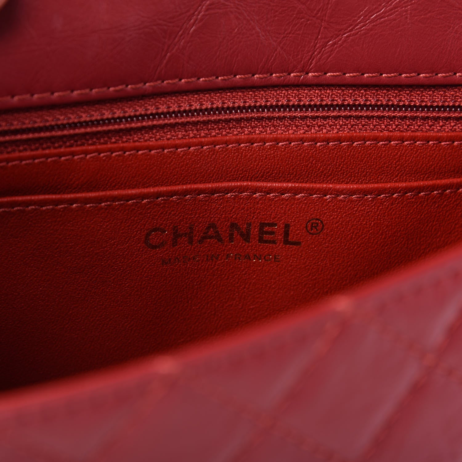 Chanel Aged Calfskin Quilted 2.55 Reissue Mini Flap Red 8 of 10
