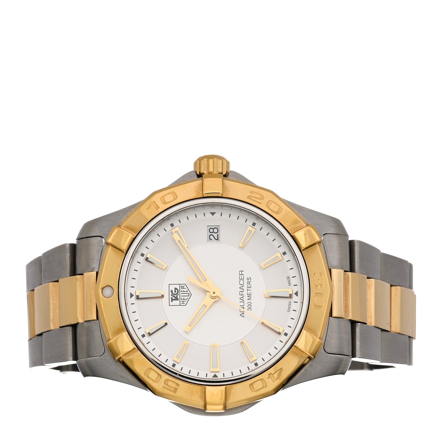 Stainless Steel 39mm Aquaracer 300M Quartz Watch Silver WAP1120