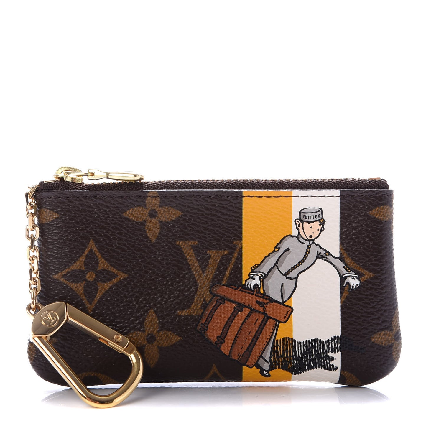Monogram Groom Key Pouch