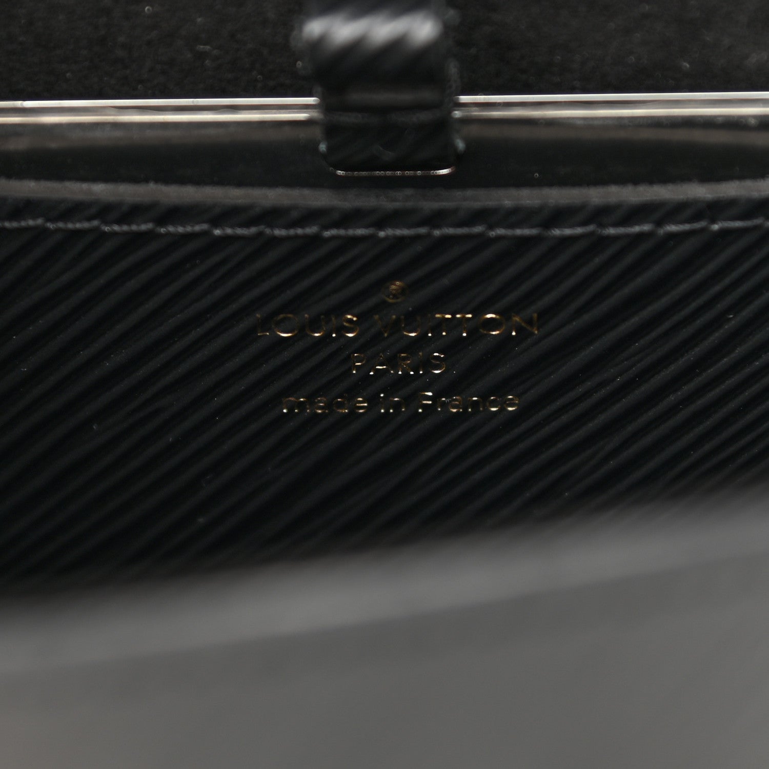 Louis Vuitton Epi Twist Shoulder Bag MM Matte Black Gold 6 of 10