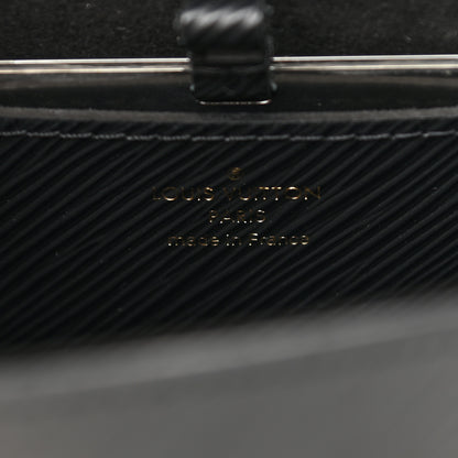 Louis Vuitton Epi Twist Shoulder Bag MM Matte Black Gold 6 of 10