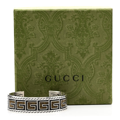 Gucci Sterling Silver Enamel G Cuff Bracelet 5 of 5