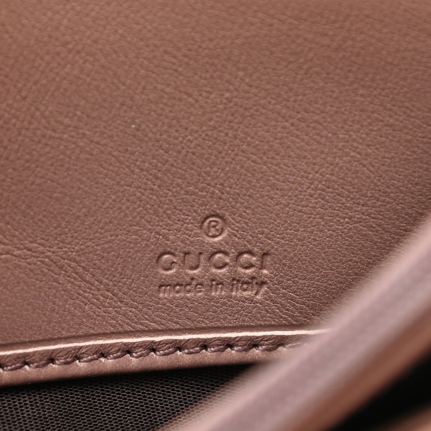 Microguccissima Bow Continental Wallet Soft Pink