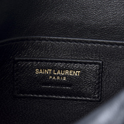 Saint Laurent Lambskin Matelasse Monogram Medium Vicky Chain Bag Black 7 of 10