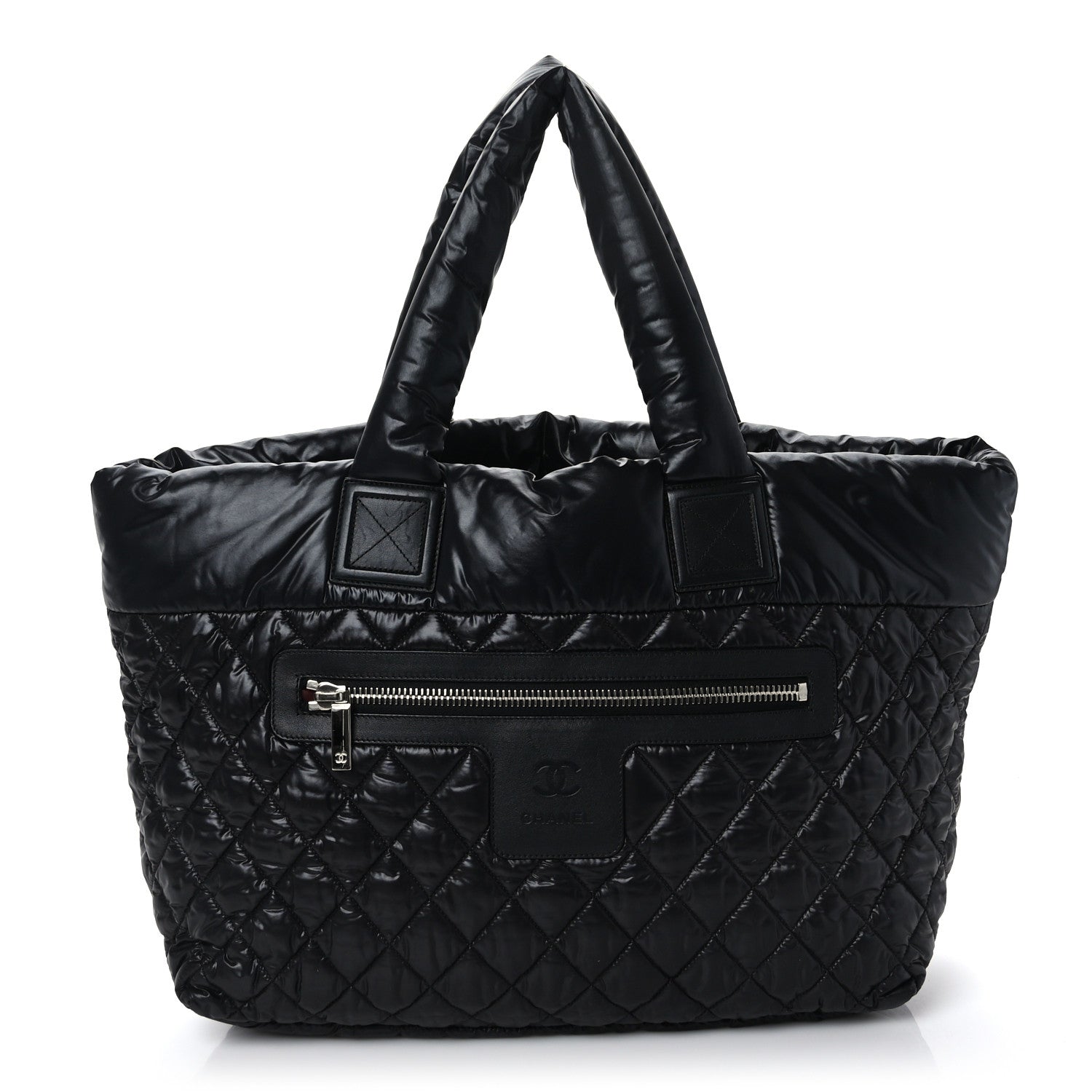 Chanel Nylon Quilted Large Coco Cocoon Tote Black 1 of 9