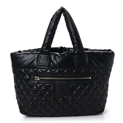 Chanel Nylon Quilted Large Coco Cocoon Tote Black 1 of 9