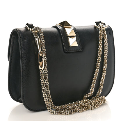 Valentino Garavani Vitello Small Glam Lock Rockstud Flap Black 3 of 9