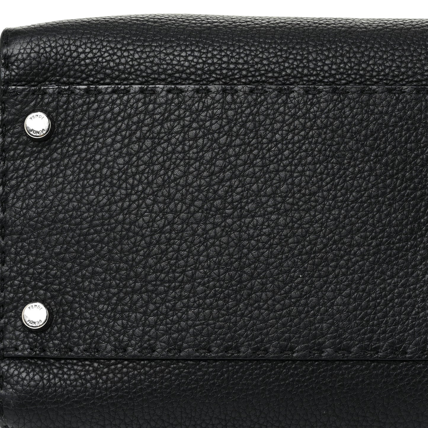 Cuoio Romano Selleria Bi-Color Large Peekaboo Iconic Satchel Black Mou