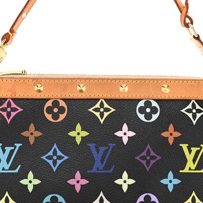 Louis Vuitton Monogram Multicolor Pochette Accessories Black 7 of 9