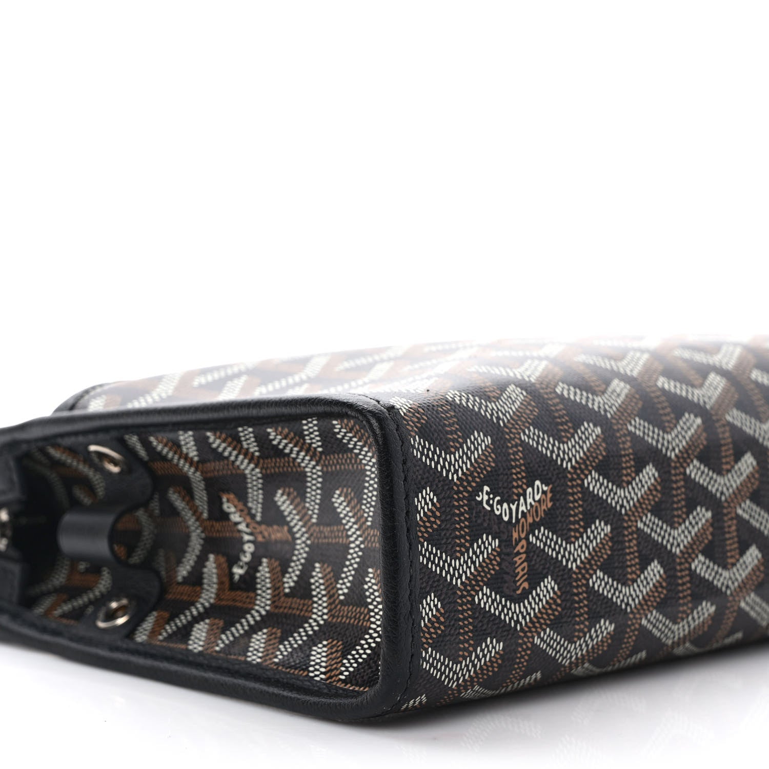 Goyard Goyardine Jouvence MM Toiletry Pouch Black 7 of 9