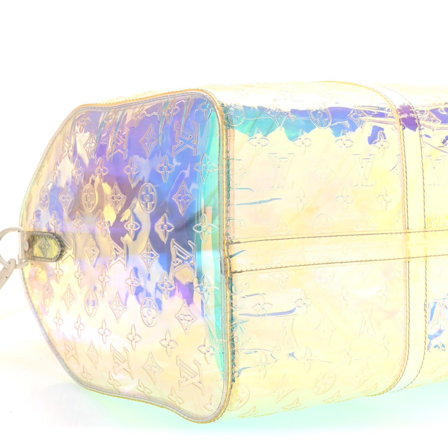 Louis Vuitton PVC Monogram Keepall Bandouliere 50 Iridescent Prism 8 of 9