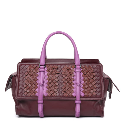 Bottega Veneta Nappa Intrecciato Top Handle Satchel Barolo Brick Peony 1 of 10