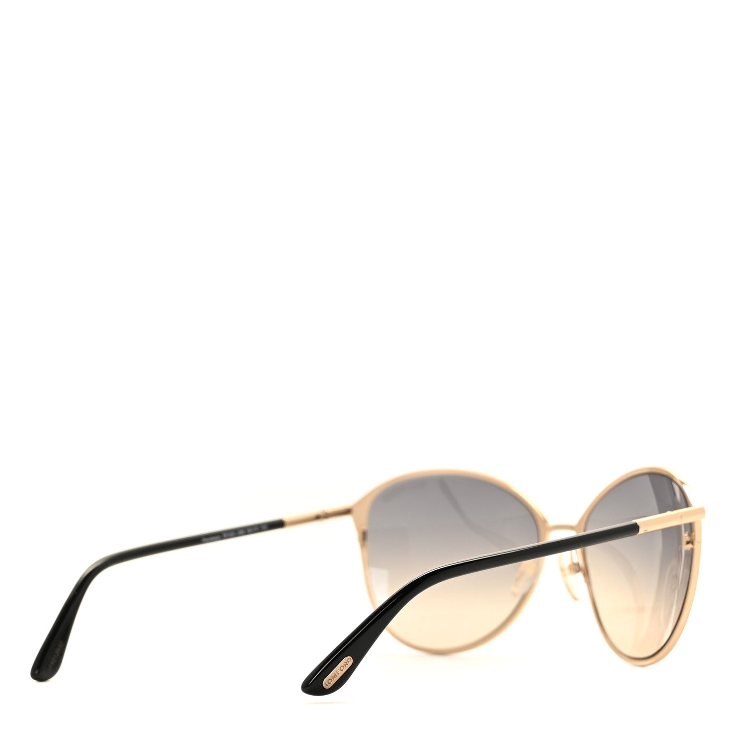 Tom Ford Penelope Vintage Round Sunglasses TF320 Black 3 of 7