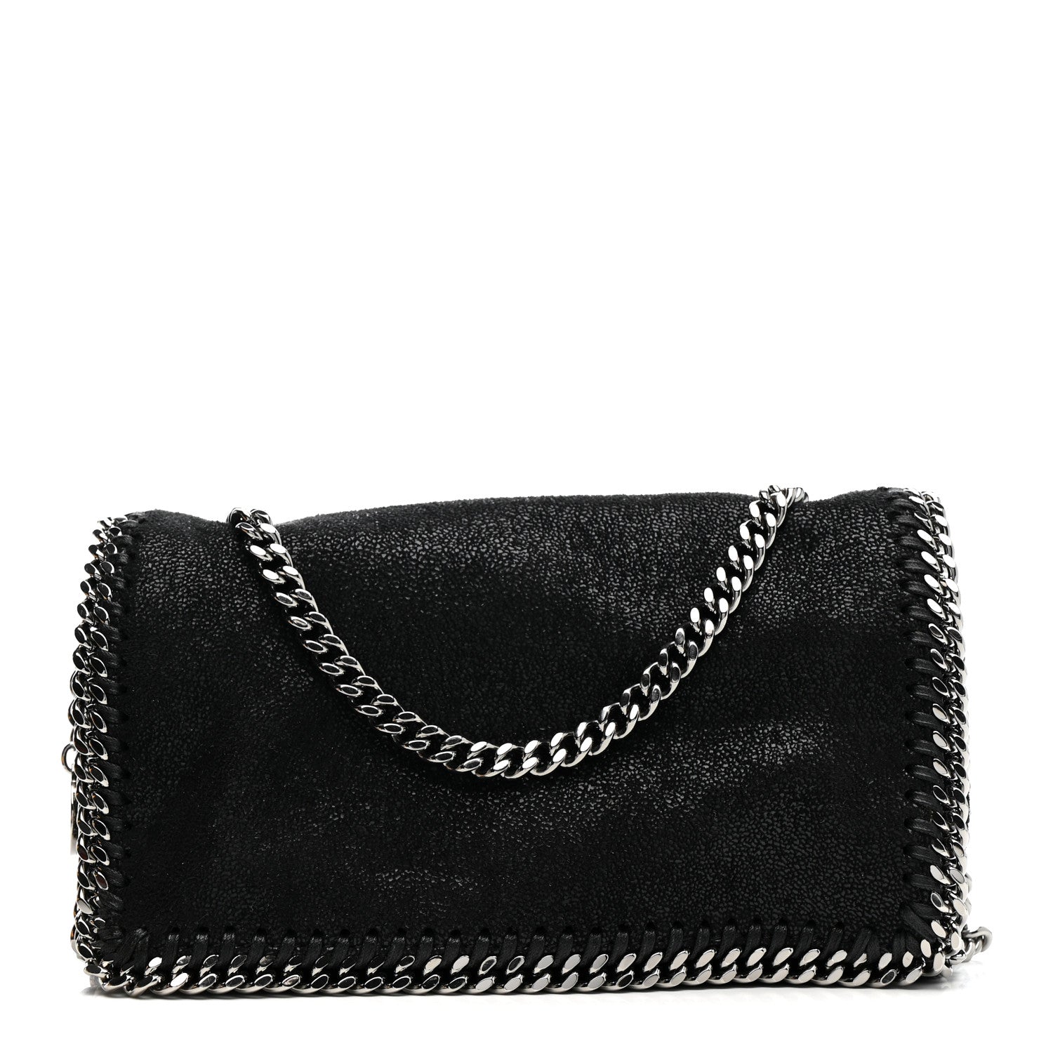 Stella McCartney Shaggy Deer Falabella Crossbody Clutch Black 1 of 10