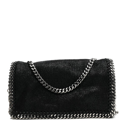 Stella McCartney Shaggy Deer Falabella Crossbody Clutch Black 1 of 10