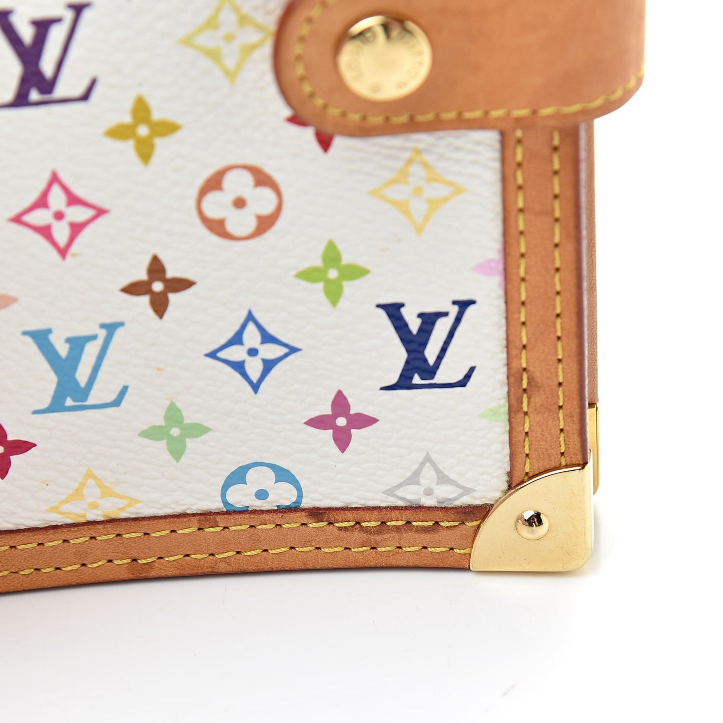 Monogram Multicolor Small Ring Agenda Cover White