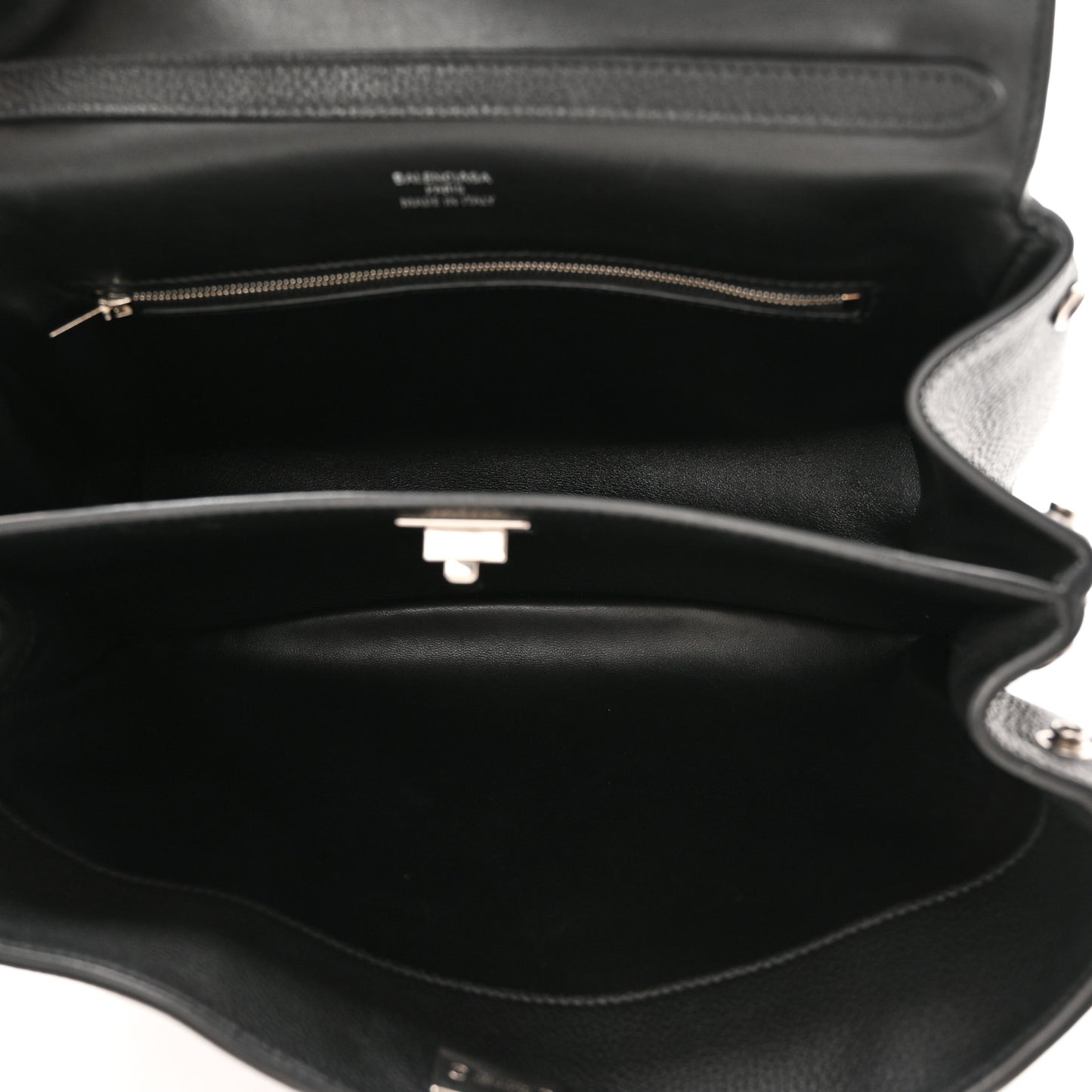Grained Calfskin Small Rodeo Top Handle Handbag Black