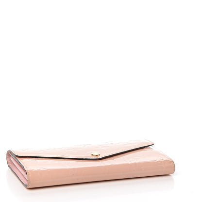 Louis Vuitton Vernis Sarah Wallet NM Rose Ballerine 3 of 8