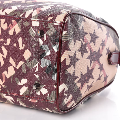 Burberry Patent Supernova Check Stars Small Chester Bowling Bag Berry Red 8 of 9