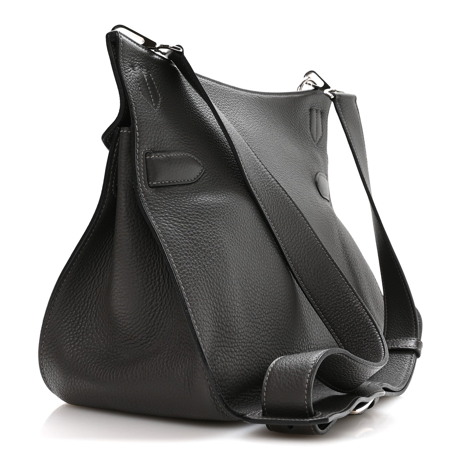 Hermes Taurillon Clemence Jypsiere 34 Graphite 2 of 10
