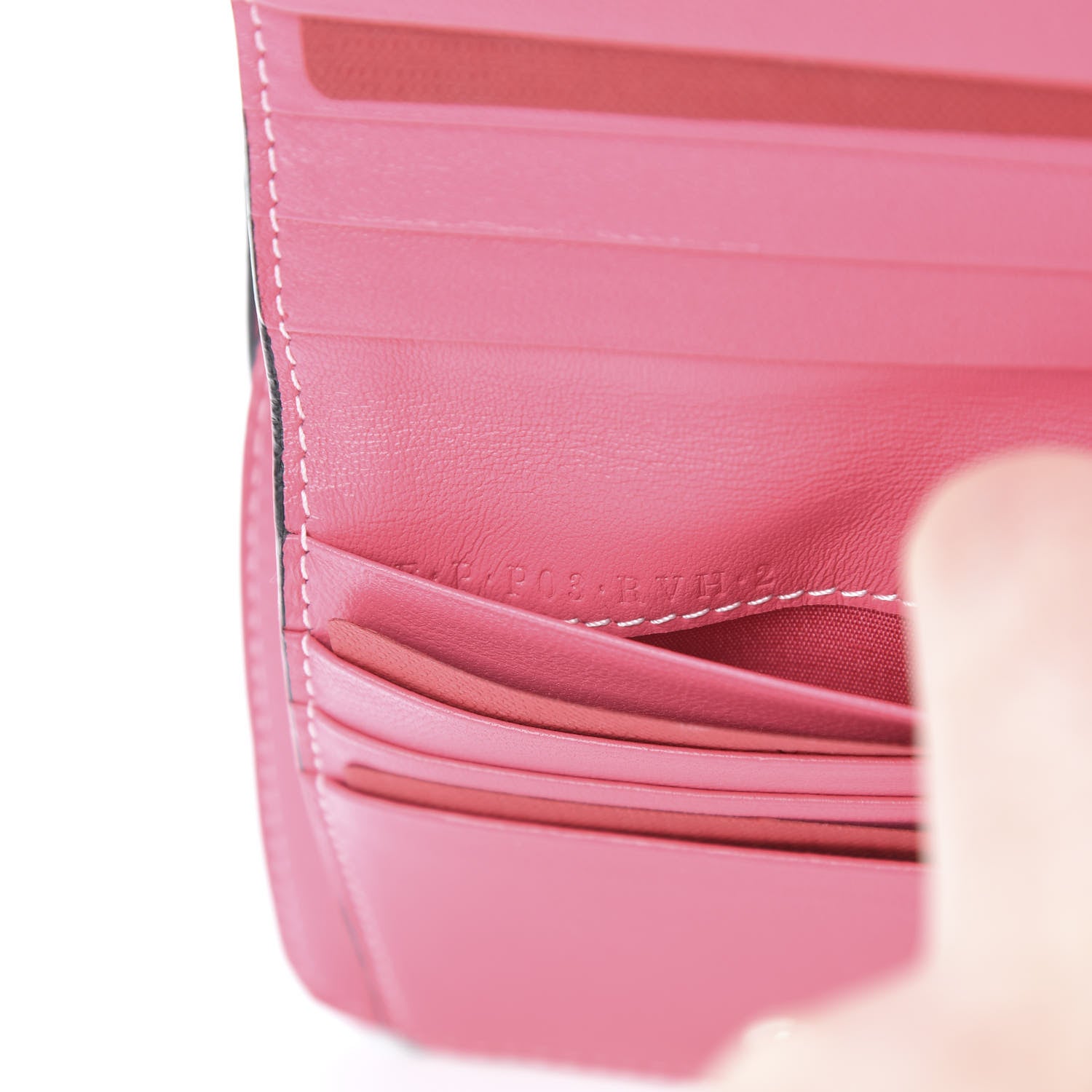 Valentino Garavani Lambskin Free Rockstud Spike Compact Zip Around Wallet Shadow Pink 8 of 9