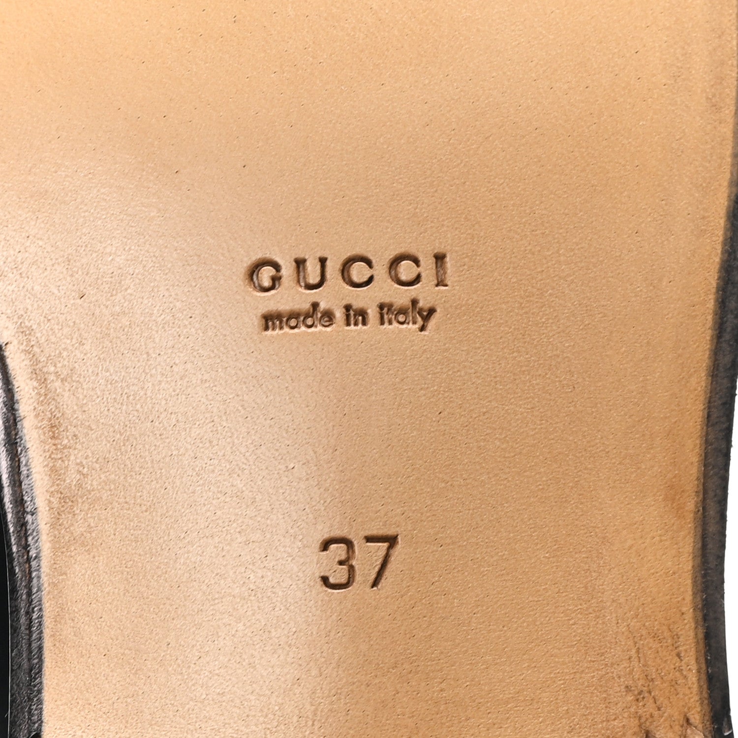 Gucci Millennial Ribot Cut Out Interlocking G Loafers 37 Black 7 of 9
