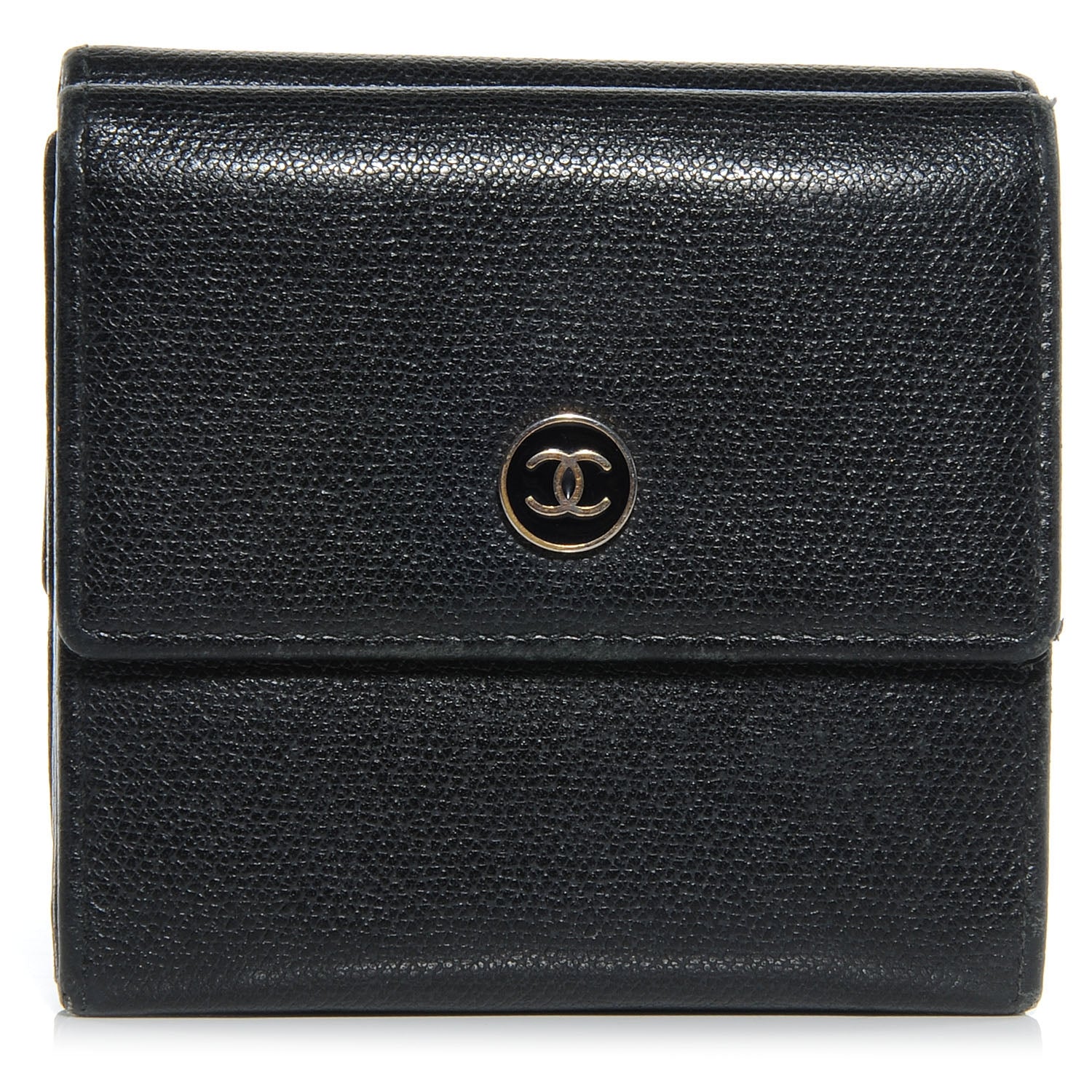 Chanel Leather CC Compact Wallet Black 1 of 7
