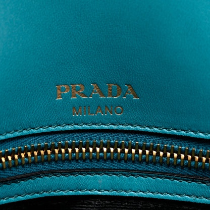 Prada Saffiano Flap Shoulder Bag Turchese 5 of 7