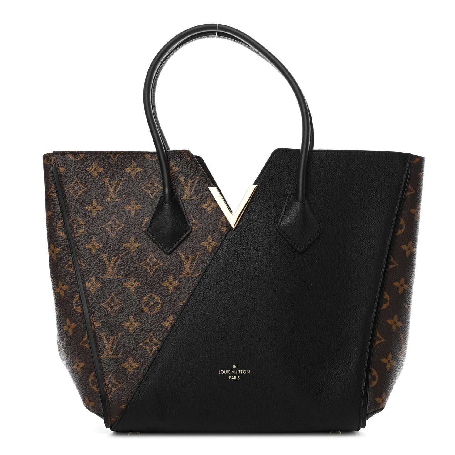 Louis Vuitton Calfskin Monogram Kimono Tote Black 1 of 4