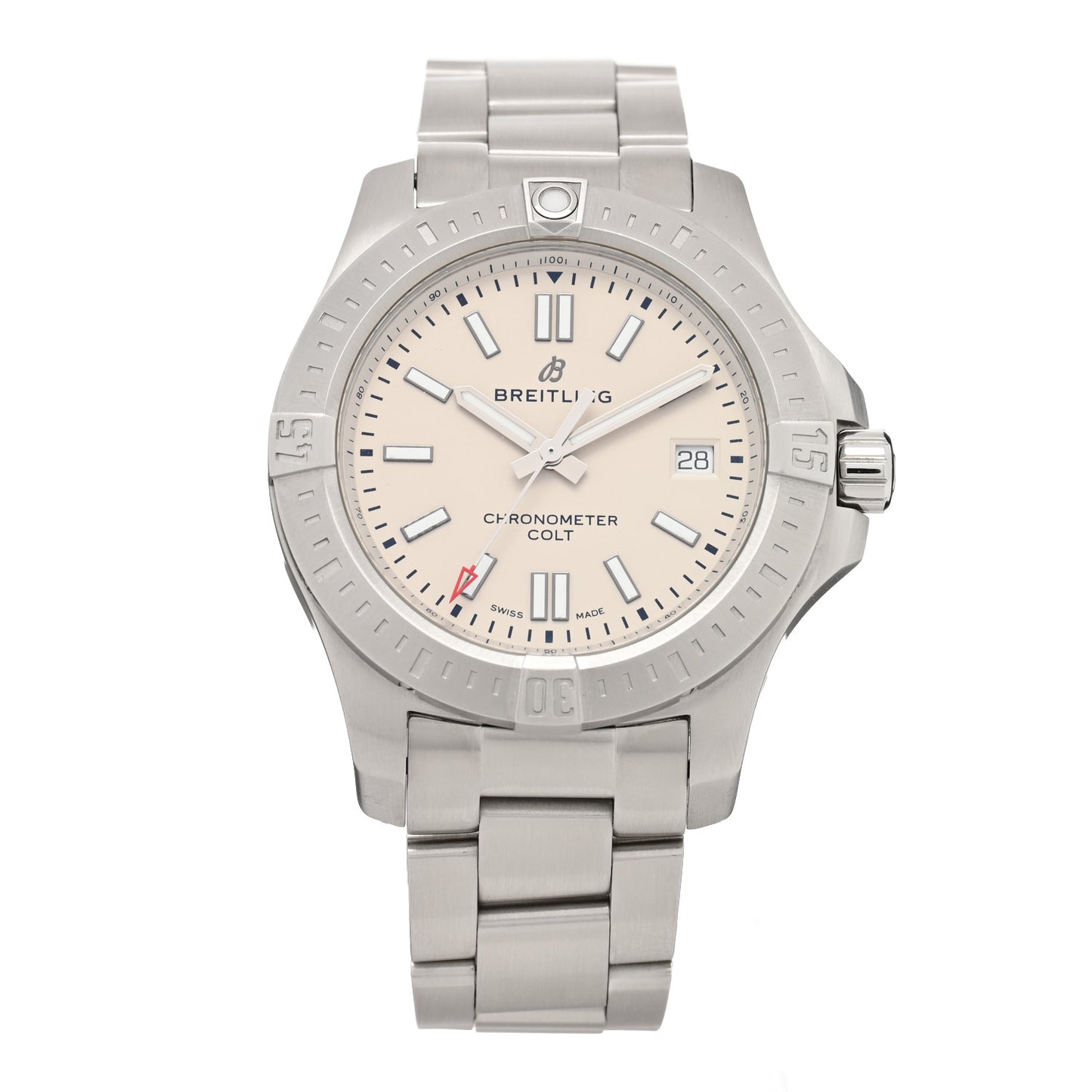 Stainless Steel 41mm Chronomat Colt Automatic Watch Silver A17313101G1A1