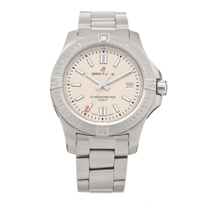Breitling Stainless Steel 41mm Chronomat Colt Automatic Watch Silver A17313101G1A1 1 of 4