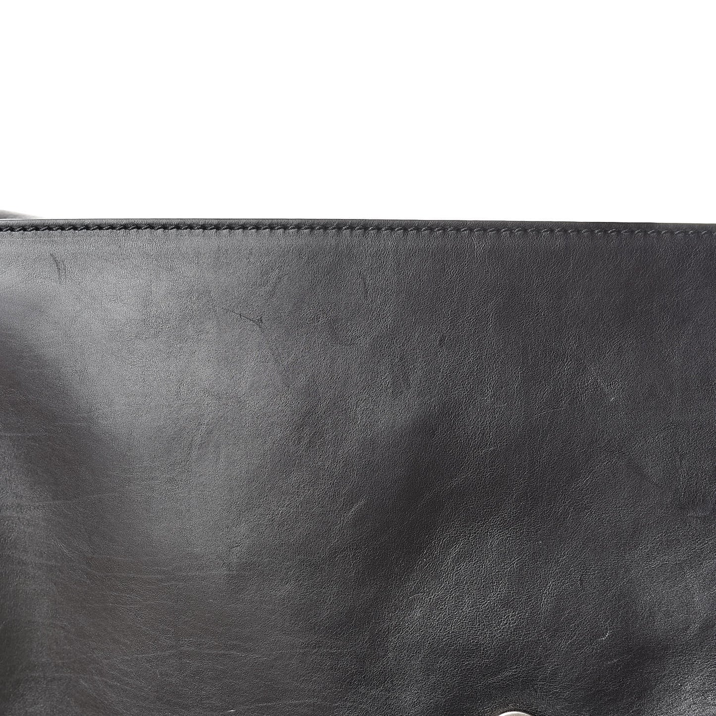 Calfskin Ribot Horse-Heads Clutch Black