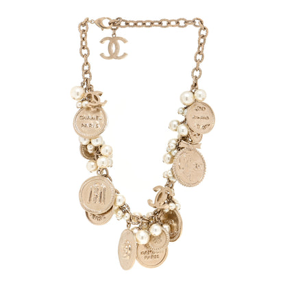 Chanel CC Medallion 100 Anniversary Chain Necklace Gold 3 of 4