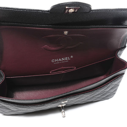 Chanel Caviar Quilted Medium Double Flap Black 8 of 9