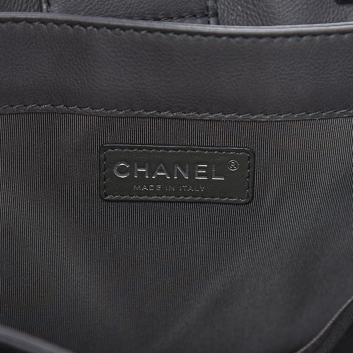 Chanel Calfskin Boy Reverso Shopping Tote Grey 6 of 11