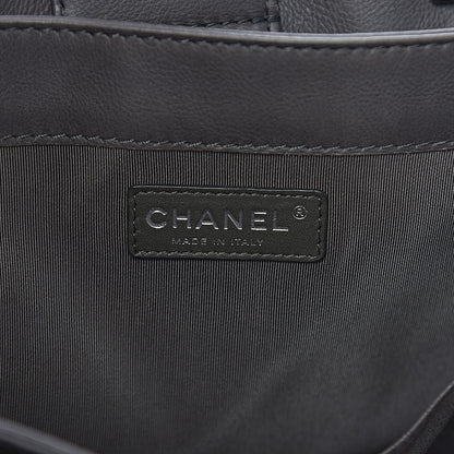 Chanel Calfskin Boy Reverso Shopping Tote Grey 6 of 11