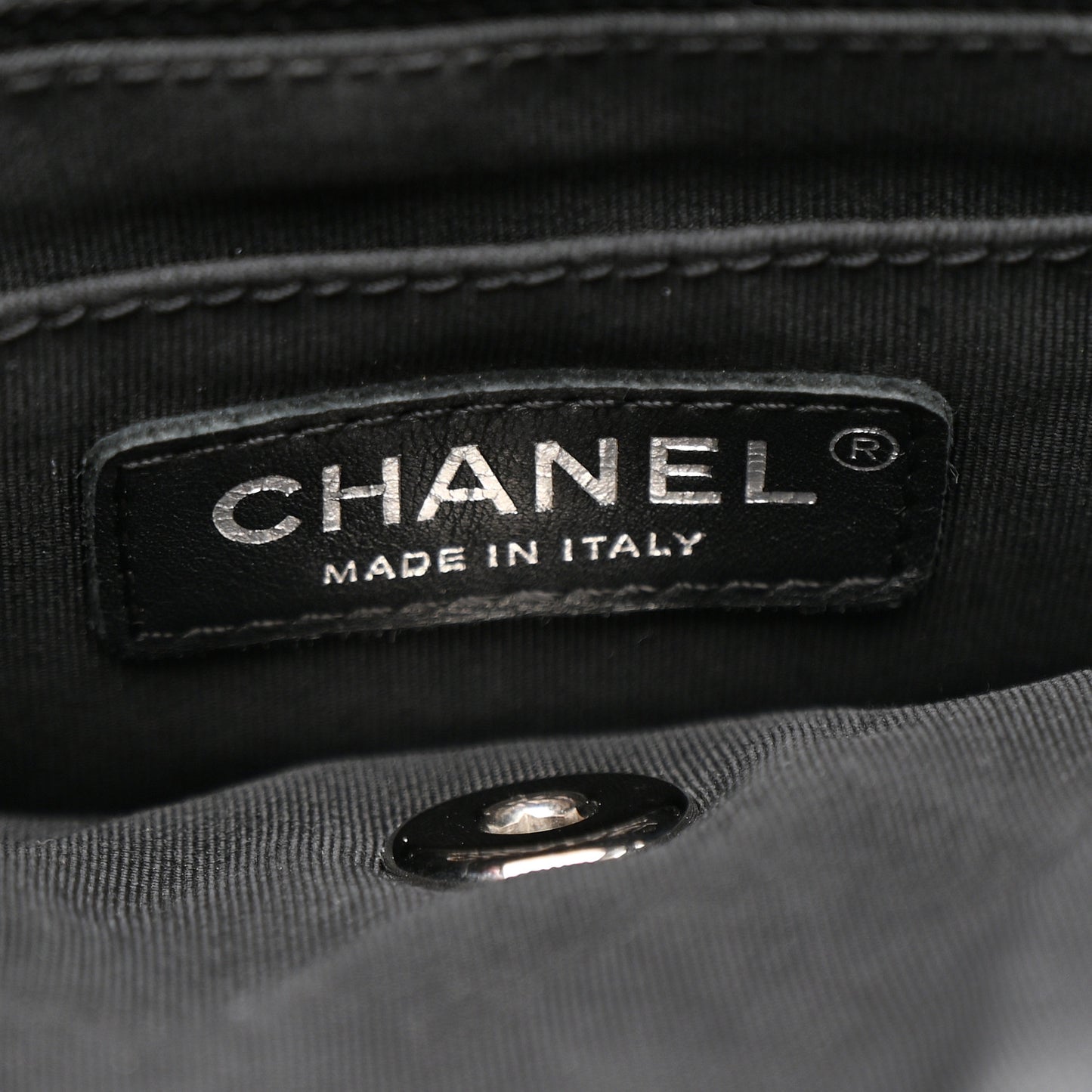 CHANEL Calfskin Chevron Quilted Small Urban Spirit Backpack Black Black