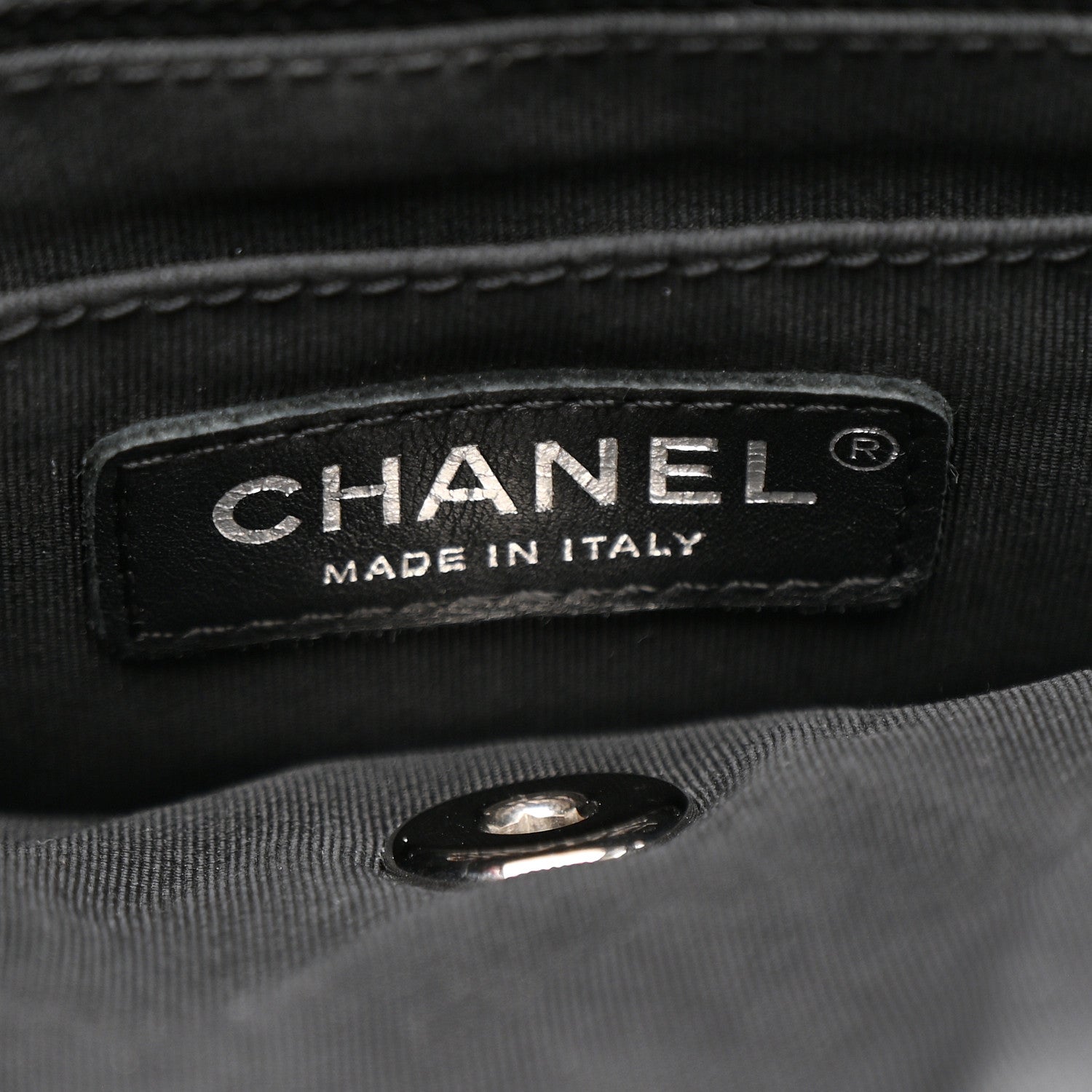 Chanel CHANEL Calfskin Chevron Quilted Small Urban Spirit Backpack Black Black 6 of 10
