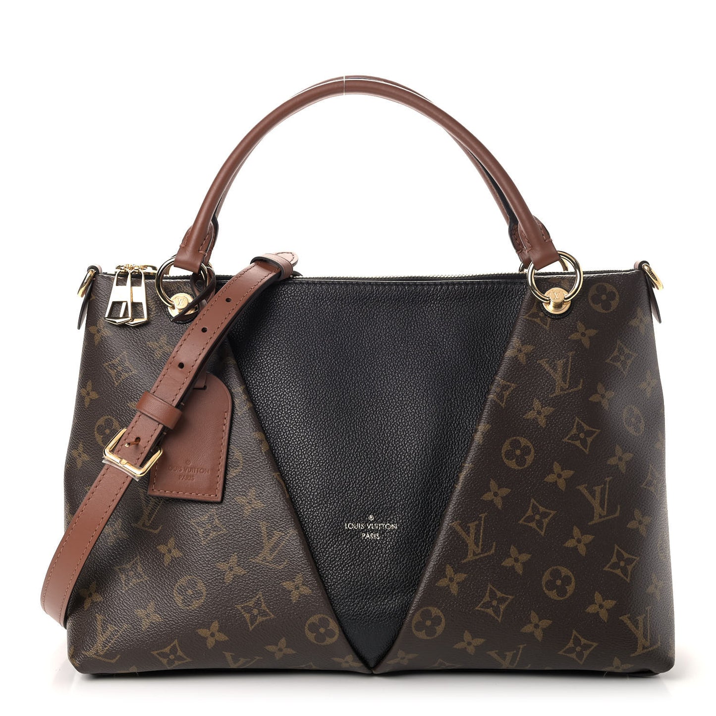 Monogram V Tote MM Black